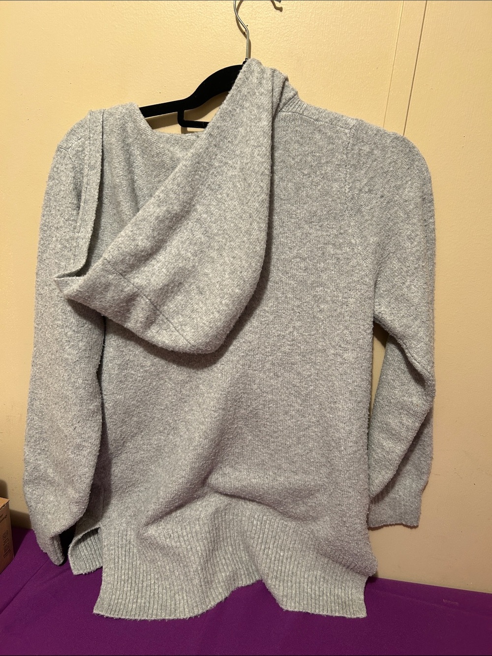 Isabel Maternity by Ingrid & Isabel Light Gray Hooded Sweater